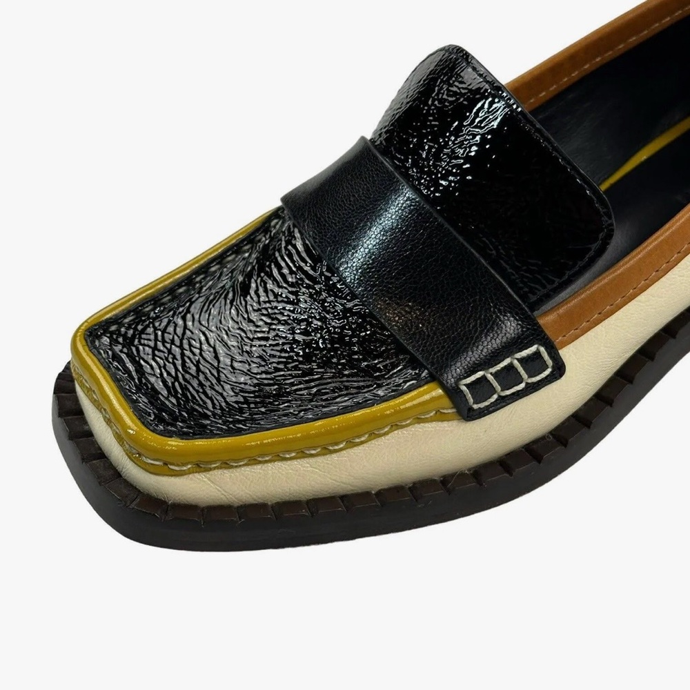 Tory Burch 70s Square Loafer 25mm Size 7
Perfect Blk/Cream/Tan Cuoio w/dust bag - Picture 8 of 17